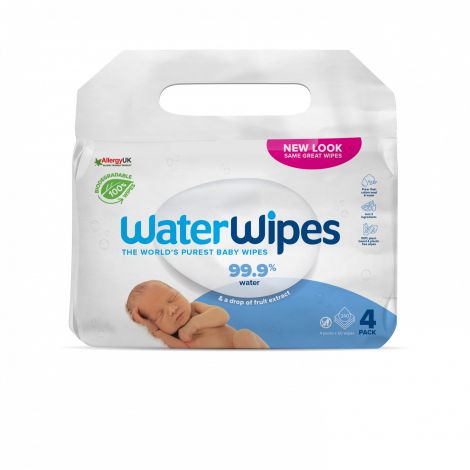 Servetele umede Biodegradabile Water Wipes, 4 pachete x 60 buc, 240 buc - imagine 6